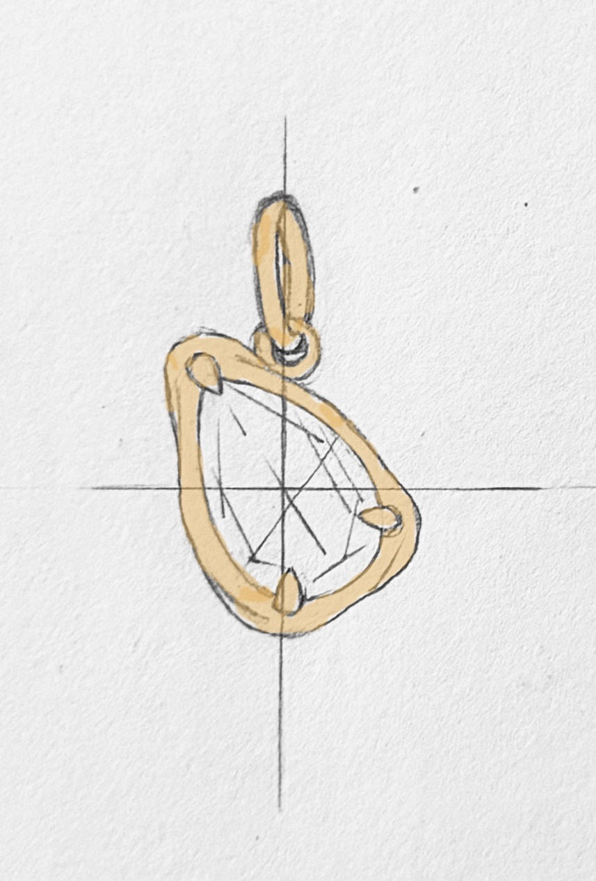 Pear Earring Charm