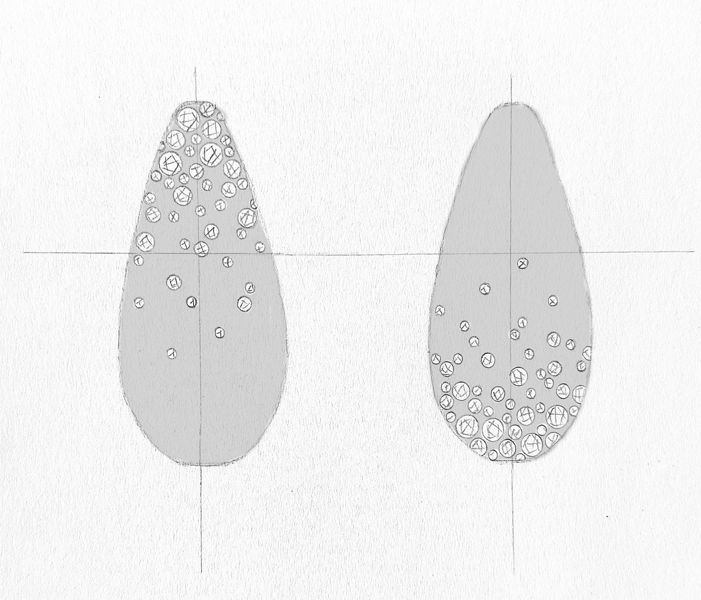 Asymmetric Scattered Dome Hoops