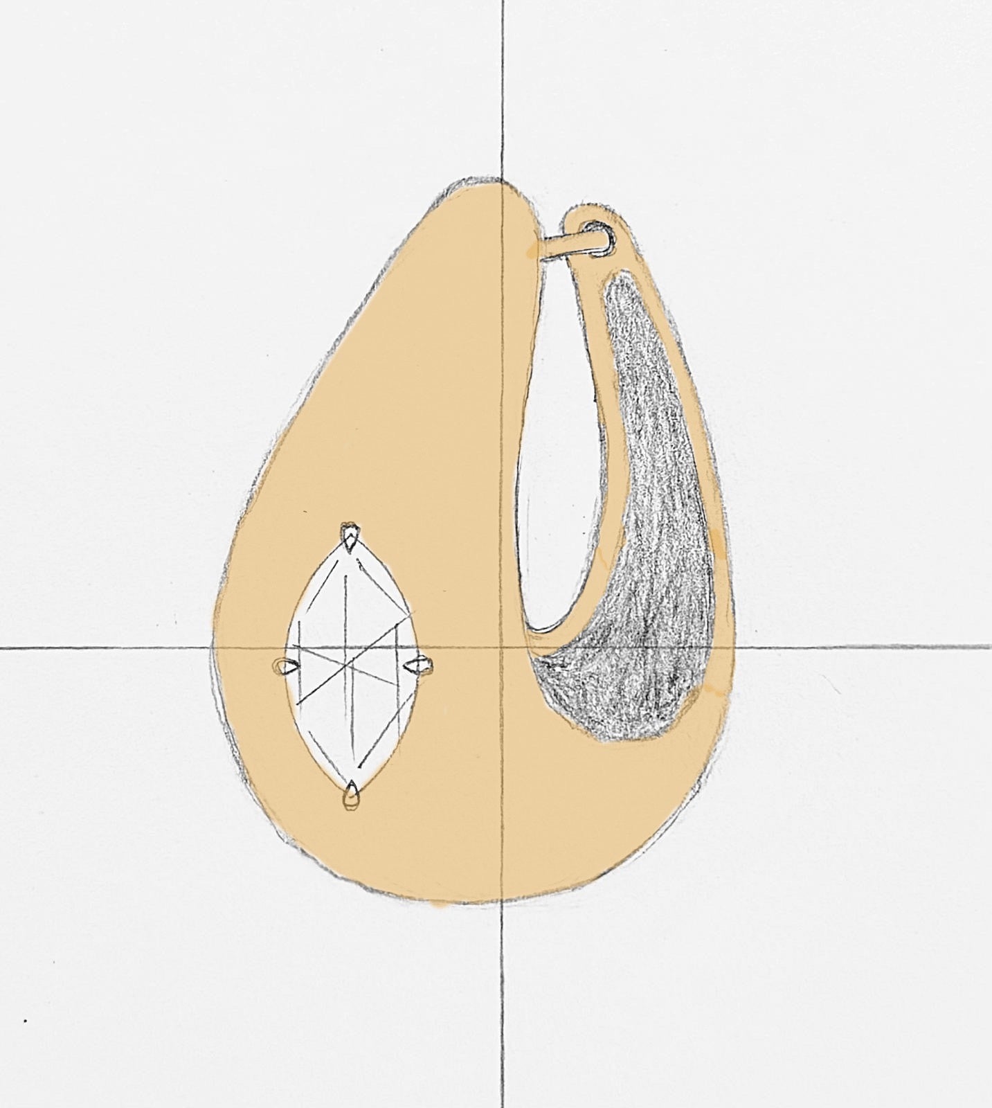 Marquise Dome Hoops