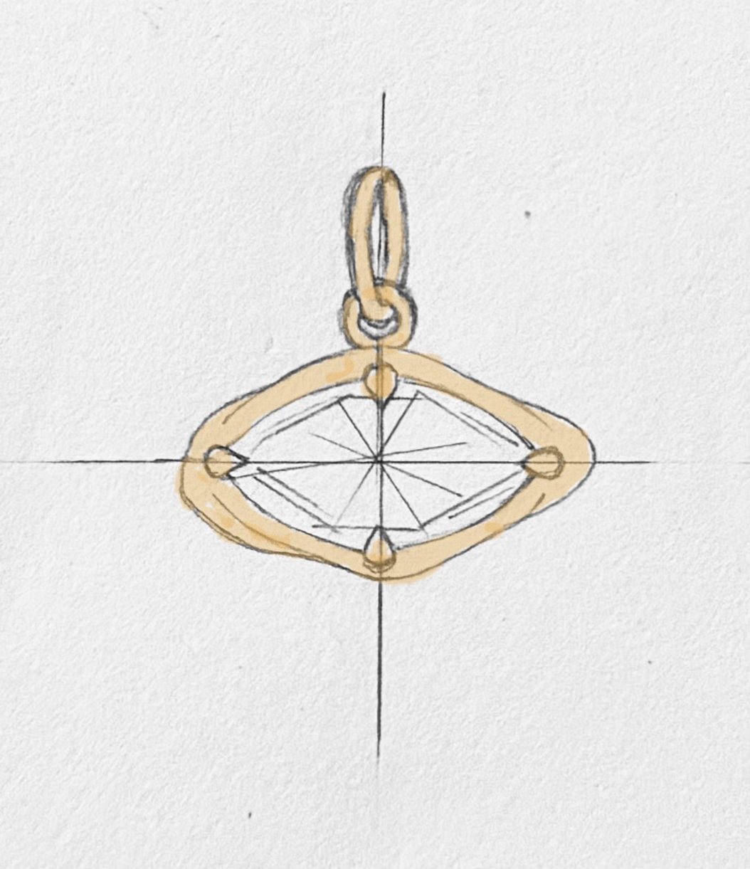 Marquise Necklace Pendant