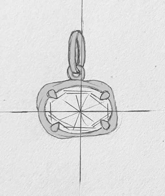 Oval Earring Charm