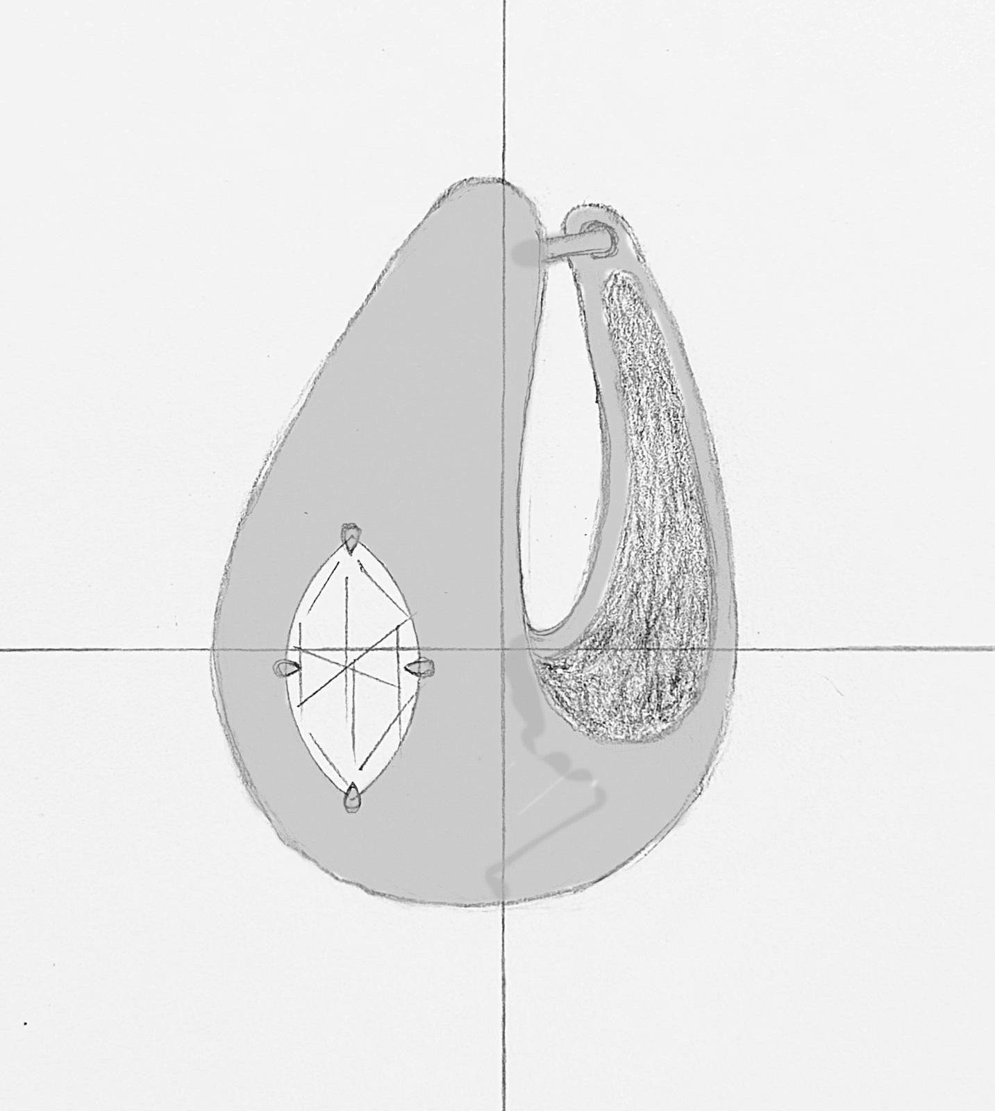 Marquise Dome Hoops