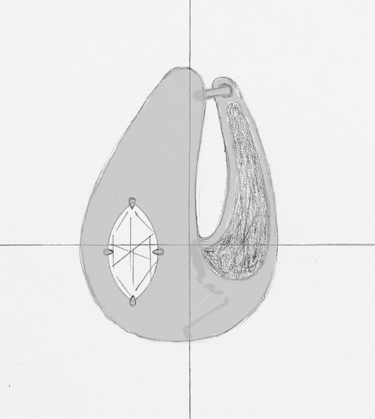 Marquise Dome Hoops